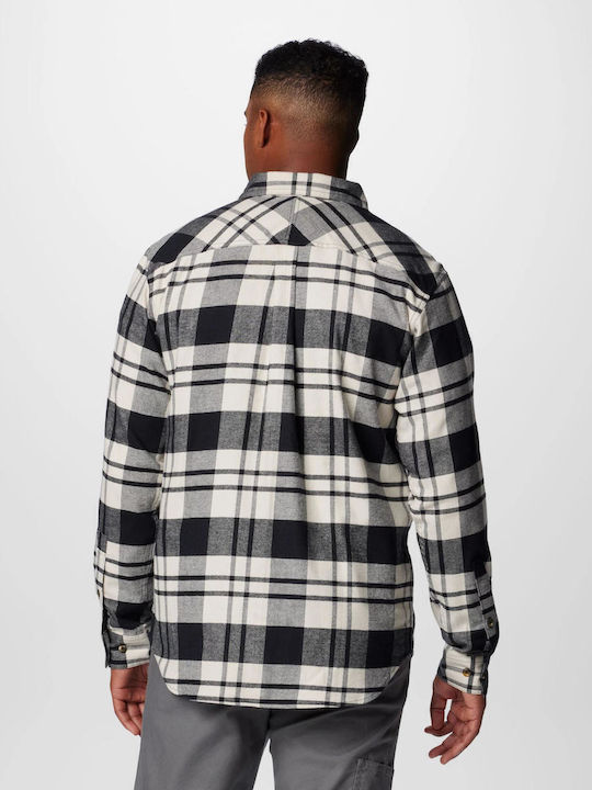 Flare Gun Stretch Overshirt Long-sleeved Flannel Shirt Checked Black River/crossing Plaid