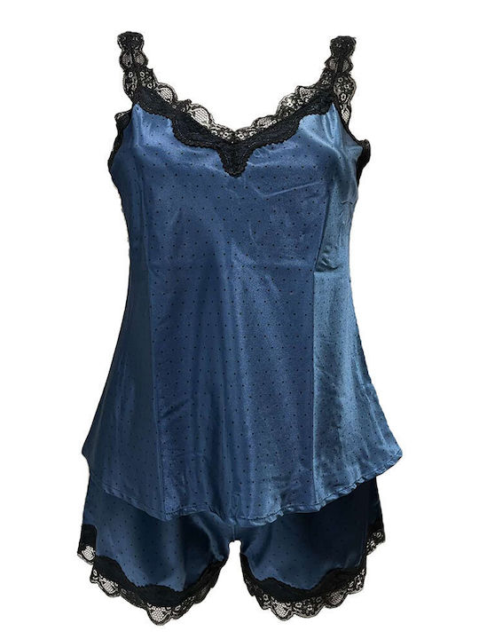 Love And Bra Sommer Babydoll Blau Farbe