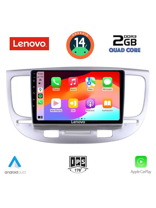 Lenovo Car Audio System for Kia Rio 2005-2011 (Bluetooth/USB/AUX/WiFi/GPS) with Touch Screen 9"