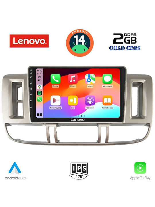 Lenovo Car Audio System for Nissan X-Trail 2000-2004 (Bluetooth/USB/AUX/WiFi/GPS) with Touch Screen 9"