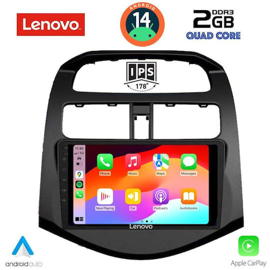 Lenovo Sistem Audio Auto pentru Chevrolet Scânteie 2009-2015 (Bluetooth/USB/AUX/WiFi/GPS/Apple-Carplay/Android-Auto) cu Ecran Tactil 9"