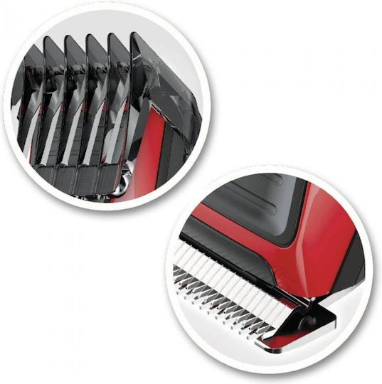 Remington My Groom Κουρευτική Μηχανή Ρεύματος Black/Red HC5100