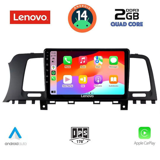 Lenovo Car Audio System for Nissan Murano 2007-2014 (Bluetooth/USB/AUX/WiFi/GPS/Apple-Carplay/Android-Auto) with Touch Screen 9"