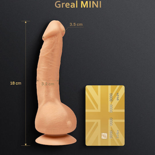 Fun Toys Greal Realistic Vibrator 18cm Flesh