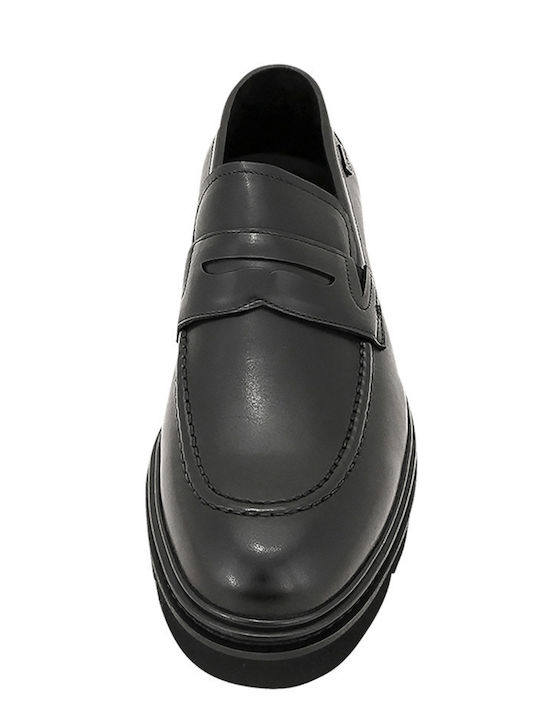 Men's Leather Loafers Black