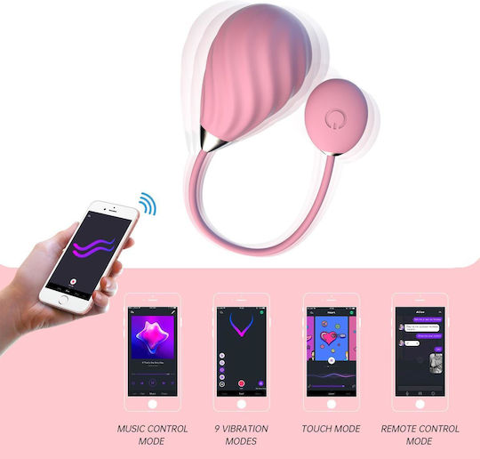 Magic Motion Magic Sundae App Controlled Love Egg Vibrator Egg cu Telecomandă 3.4cm Roz