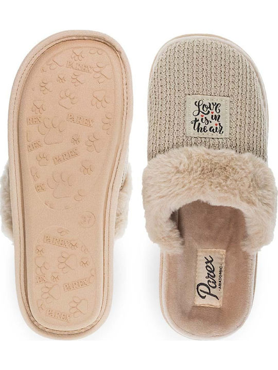 Winter Women's Slippers Beige