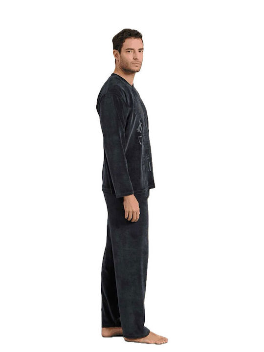 Rafael Men's Winter Pajamas Set Anthracite