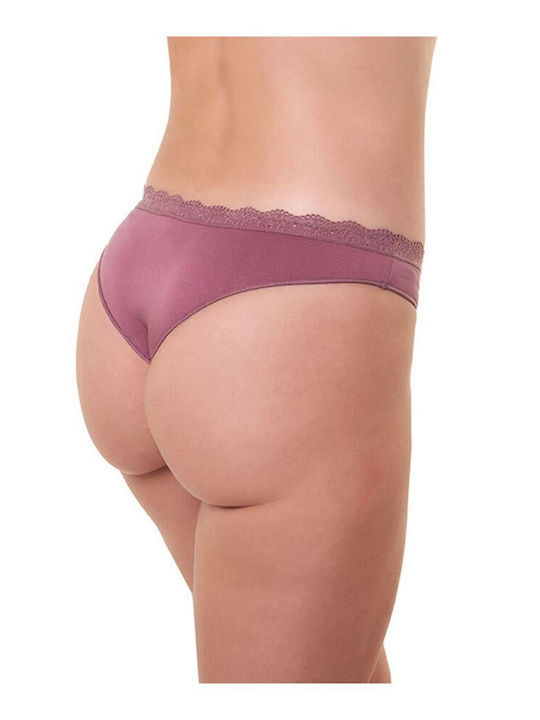 Дамско Бразилско 2Pack с дантела Purple Shades