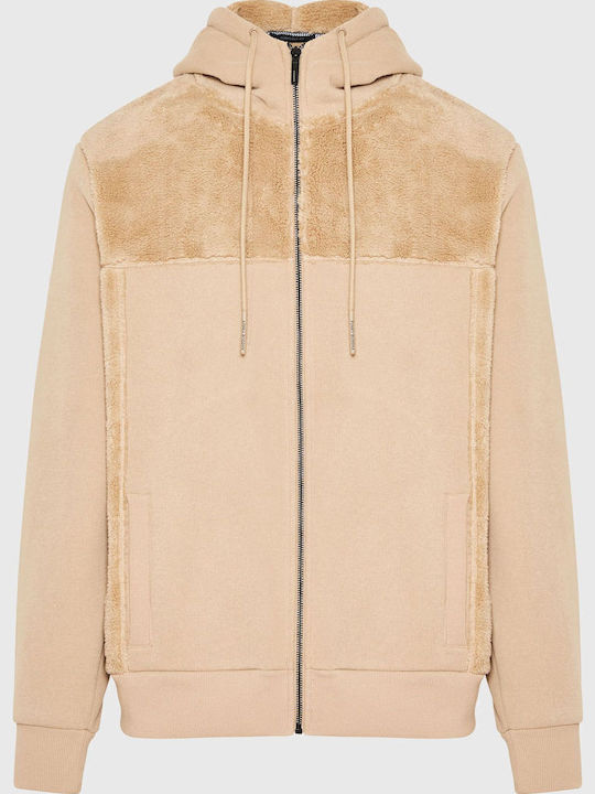 Sweatshirt with Hood Beige
