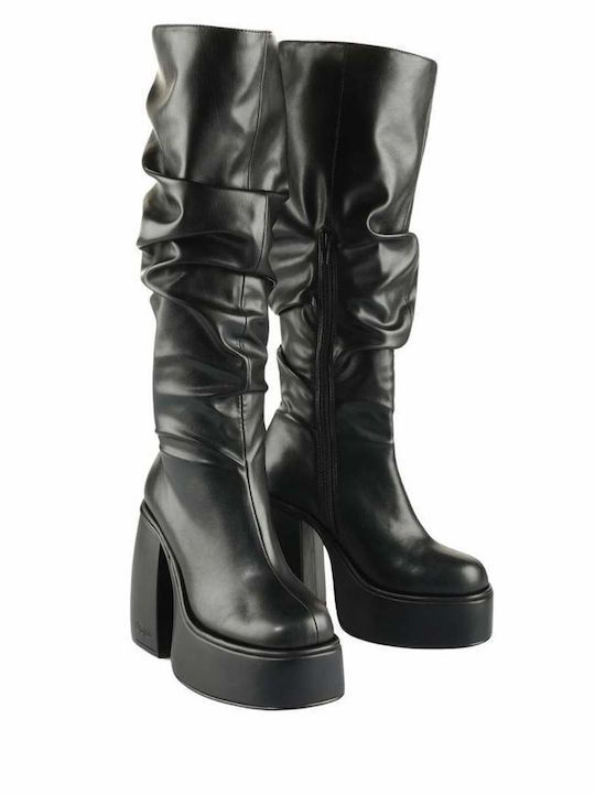 Buffalo Leather Women's Boots Black