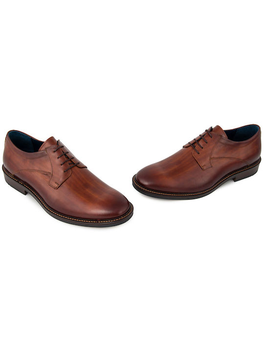 Damiani Men's Leather Dress Shoes Tabac Brown