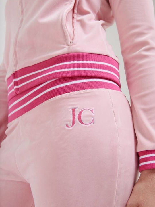 Juicy Couture Долнище на анцуг Кадифе Cherry Blossom