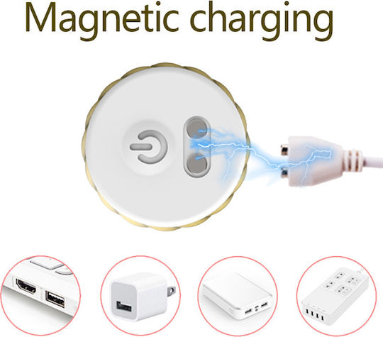 Mini Δονητής Bullet Magnetic Charging Silicone Bullet 8.5cm Yellow