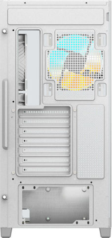 Gigabyte C500 Panoramic Gaming Midi Tower Computer Case with Side Window and RGB Lighting Ice