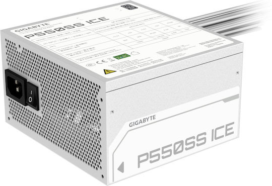 Gigabyte GP-P550SS ICE 550W Weiß Computer-Netzteil Voll verkabelt 80 Plus Silber