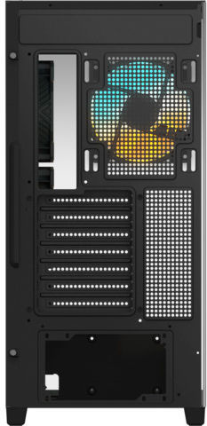Gigabyte C500 Panoramic Gaming Midi Tower Computer Case with Side Window and RGB Lighting Black