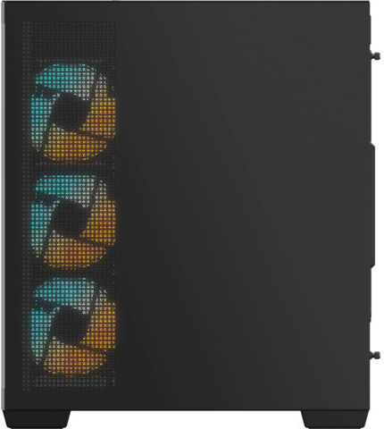 Gigabyte C500 Panoramic Gaming Midi Tower Computer Case with Side Window and RGB Lighting Black