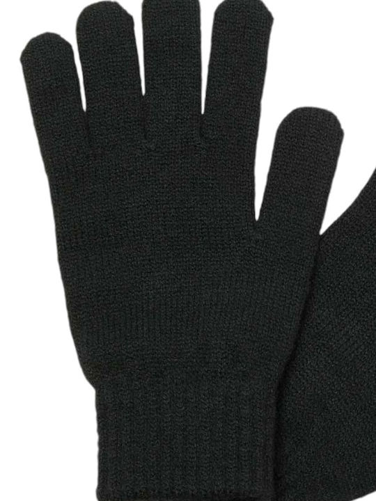Schwarz Gestrickt Handschuhe