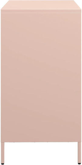 Ντουλάπι Γραφείου Μεταλλικό Ροζ 68x39x73.5cm