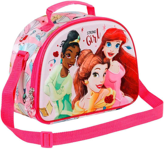 Karactermania 3D Kids' Insulated Shoulder Bag 4L Pink Disney Princess 25.5x10x10x20cm