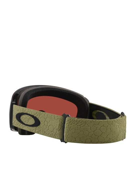 Oakley Flight Deck Ski- und Snowboardbrille Erwachsene Grüne mit Polarisiertes Objektiv in Grün Farbe