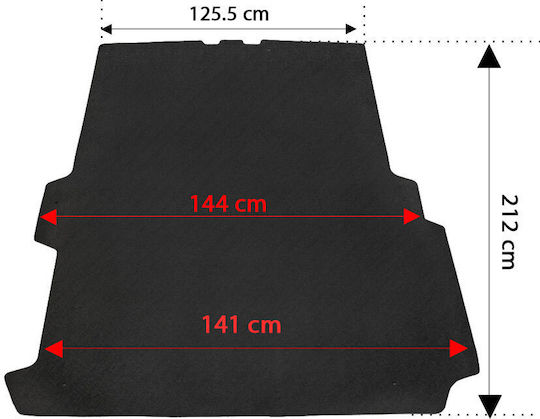 Rezaw Plast Bed Mat Tray Type for Toyota Proace Black