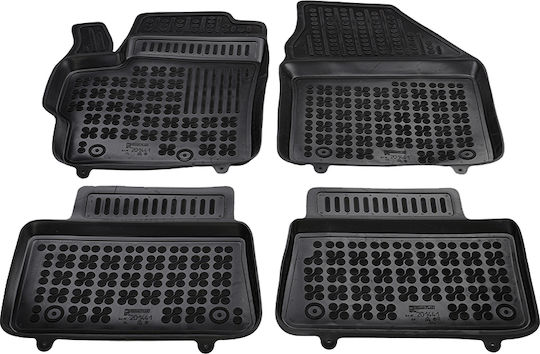 Rezaw Plast Set of Front and Rear Mats 5pcs for Toyota Camry 2017+ Black