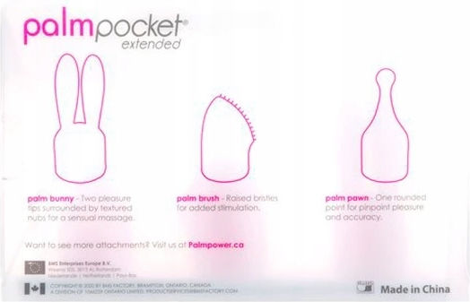 BMS Factory PalmPocket Комплект с Глави за Вибратор Розови