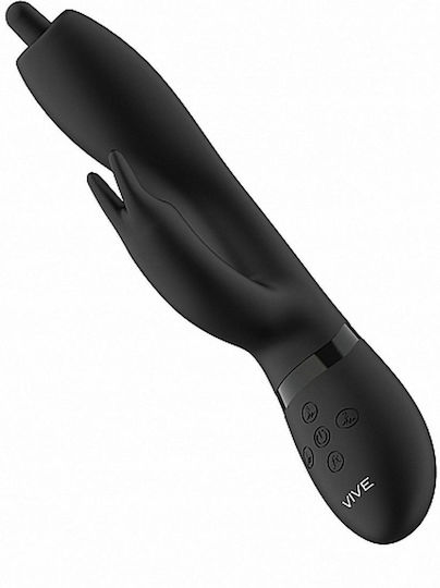 Vive Nilo Vibrator Kaninchen Pinpoint Rotierender G-Punkt Kaninchen 22cm Black