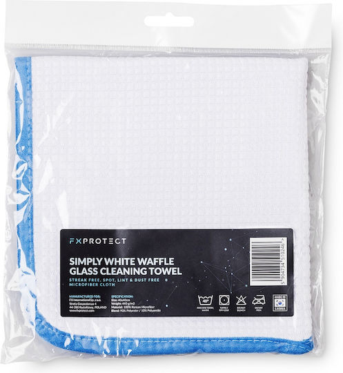 FX Protect Tuch Mikrofaser Reinigung Auto 440gsm Weiß 40x40cm
