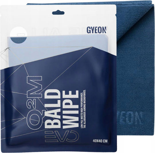 Gyeon Q2M Bald Wipe Seamless Car Cleaning Microfiber Cloth Blue 40x40cm