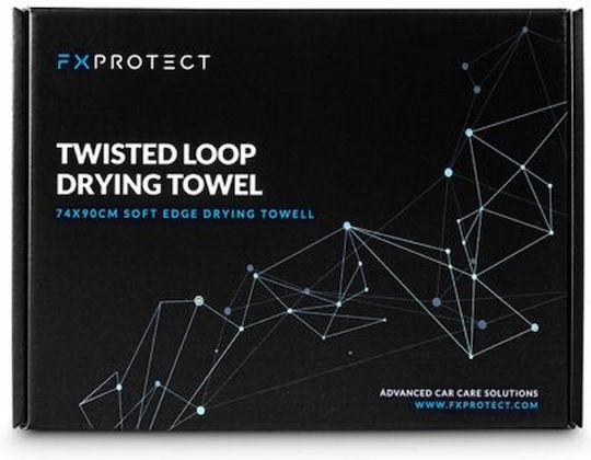 FX Protect Twisted Loop Πανί Μικροϊνών Στεγνώματος για Αμάξωμα Αυτοκινήτου 550gsm Γκρι 90x74cm