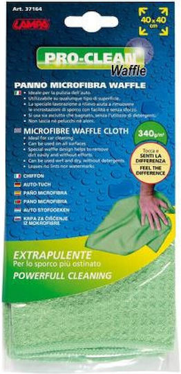 Lampa Cloth Microfiber Cleaning / Drying Car Green 40x40cm