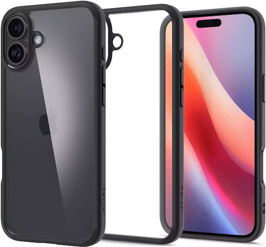 Spigen Ultra Hybrid Back Cover Plastic 2mm Matte Black (iPhone 16 Plus)