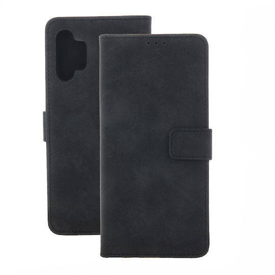 Wallet Tempered Glass / Leather Black (Xiaomi Redmi 13C 4G, Xiaomi Redmi 13C 5G)