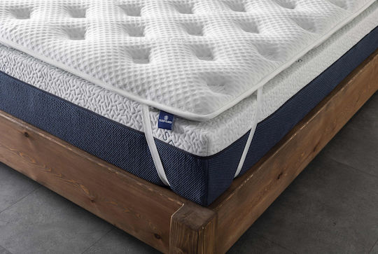 Mattress Topper Dimensions 140x200x7cm Soft Double Quilted Cover Infused with Aloe Vera