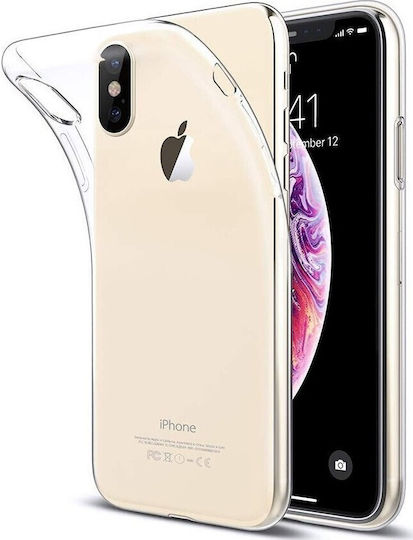 Slim Задна корица Силикон 1мм Прозрачен (iPhone XS Max)