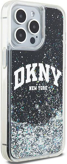 DKNY Liquid Umschlag Rückseite Kunststoff / Silikon Schwarz (iPhone 15 Pro Max)