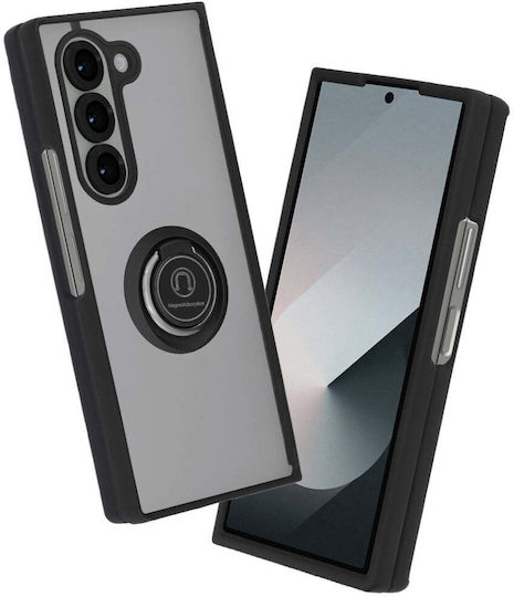 Techsuit Glinth Umschlag Rückseite Silikon Schwarz (Galaxy Z Fold6)