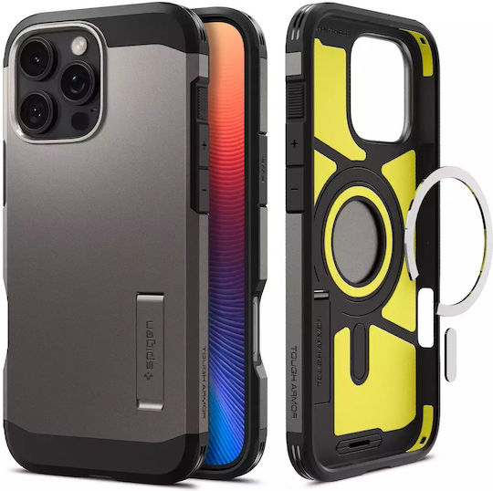 Spigen Tough Armor AI MagFit Back Cover Plastic Durable Gunmetal (iPhone 16 Pro Max)