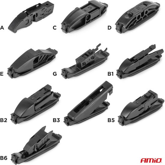 AMiO Hybrid Multi Connect Ștergător Auto pentru Șofer 480mm Universal