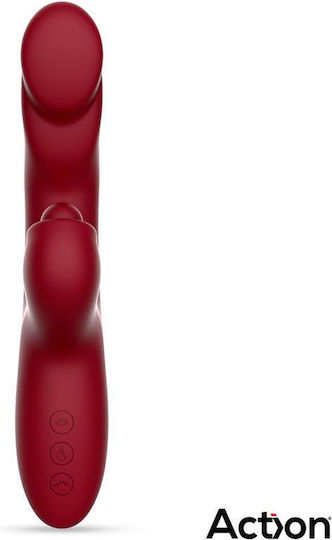 Action Klitoris Vibrator 22cm Rot