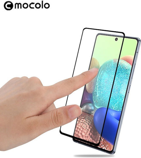 Mocolo 2.5D Пълно лепило Закалено стъкло за цялото лице (Oppo A74)