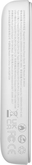 Joyroom JR-W020 MagSafe Power Bank 10000mAh 20W με Θύρα USB-A και Θύρα USB-C Power Delivery Λευκό