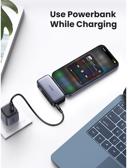 Ugreen PB503 Power Bank 5000mAh 20W Power Delivery Γκρι
