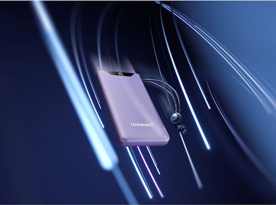 Intenso F10000 Power Bank 10000mAh 20W with USB-A Port and USB-C Port Quick Charge 3.0 Lila