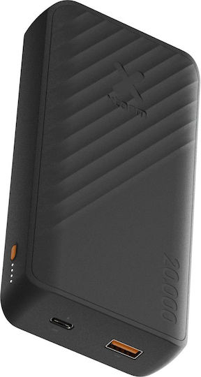 Xtorm Go2 Power Bank 20000mAh 15W με Θύρα USB-A και Θύρα USB-C Μαύρο