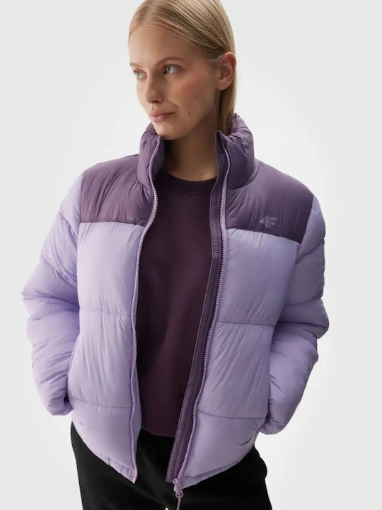 4F Jacket Puffer Purple