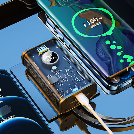 WK Wp-345 Power Bank 10000mAh 20W Power Delivery Μαύρο